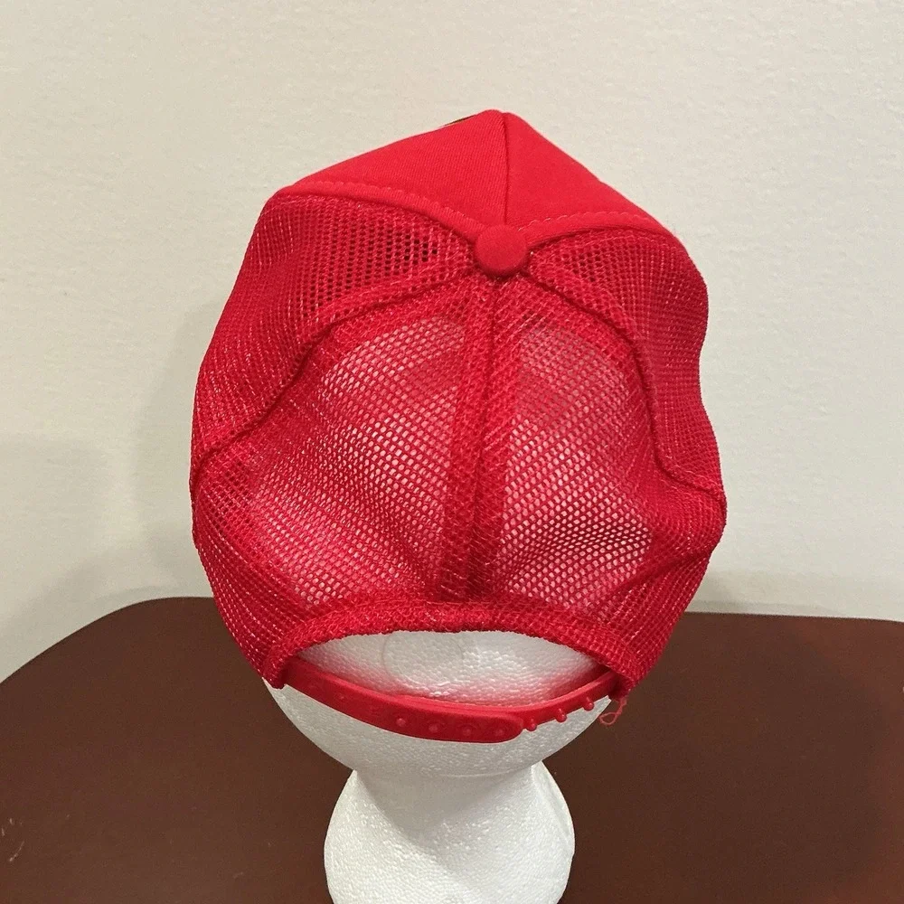 Mickey Mouse Hat Trucker Child‎ Size Red Black Mesh 80's Vintage Disney